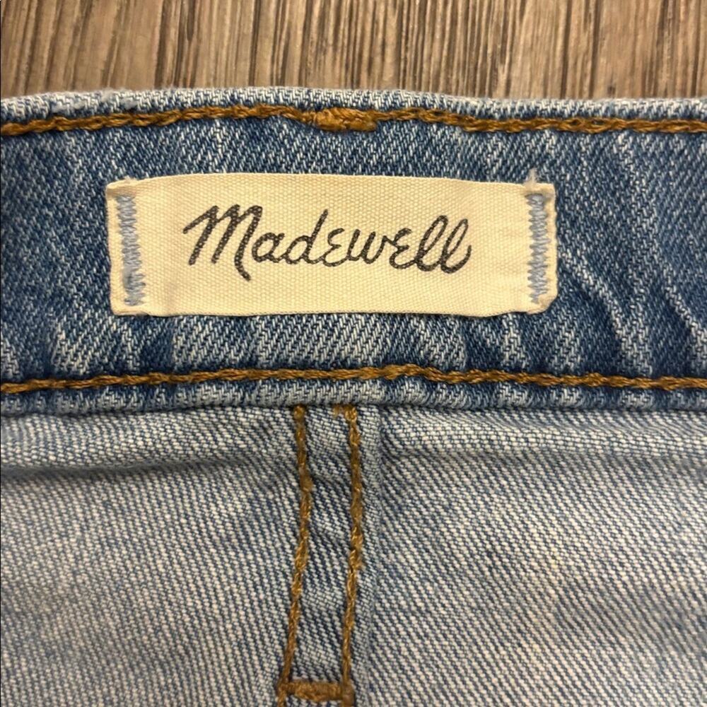 Madewell Classic Straight Light Wash Blue Denim Jeans Casual - Size 26 Inseam 26 - Picture 11 of 14